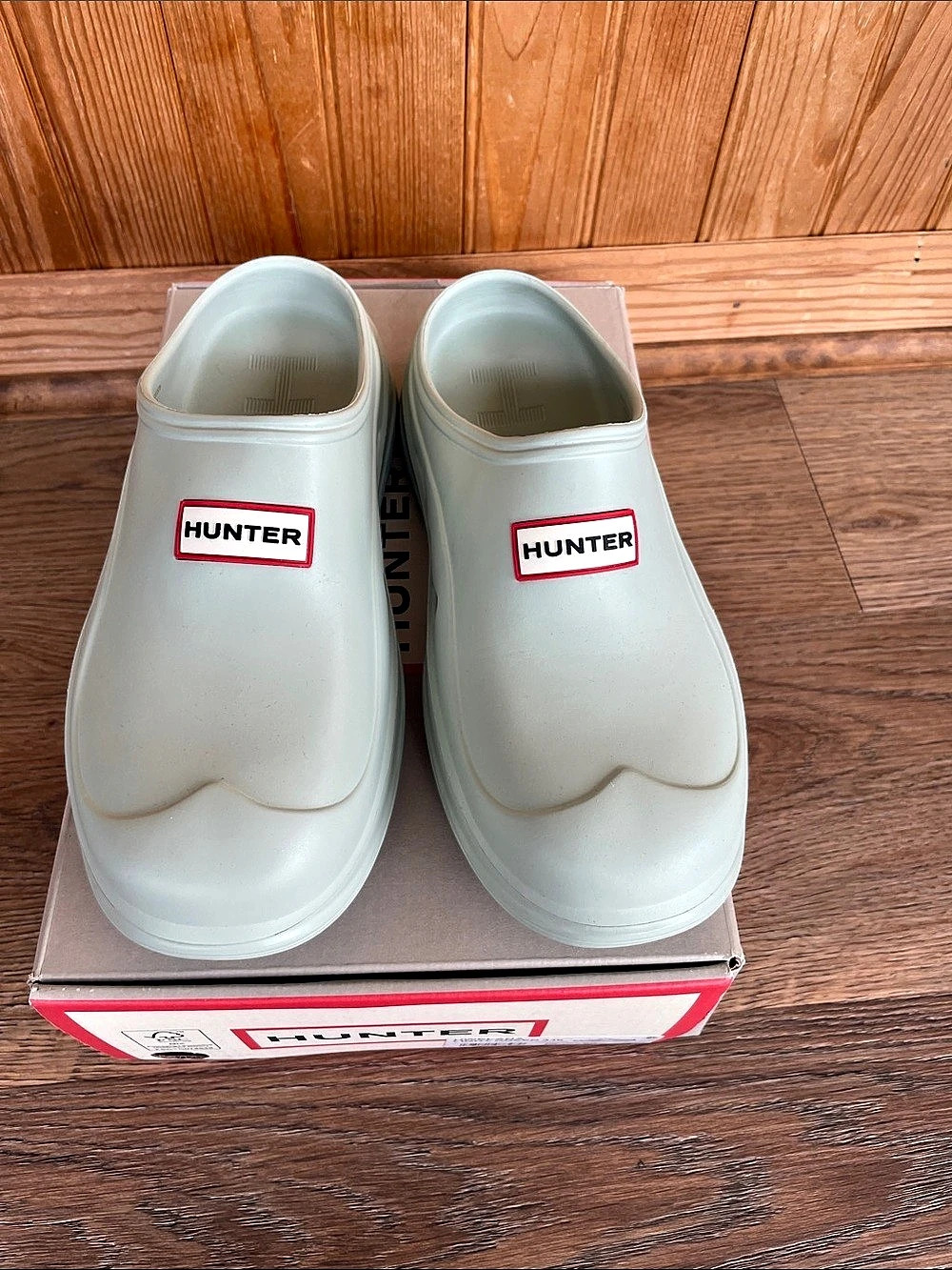 Hunter Elana Clog White Clogs US 7